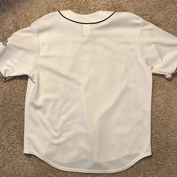 SF Giants Majestic XL Cream Baseball Jersey - Picture 5 of 6